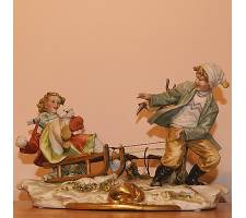 Статуэтка "Забавы на санях" Porcellane Principe